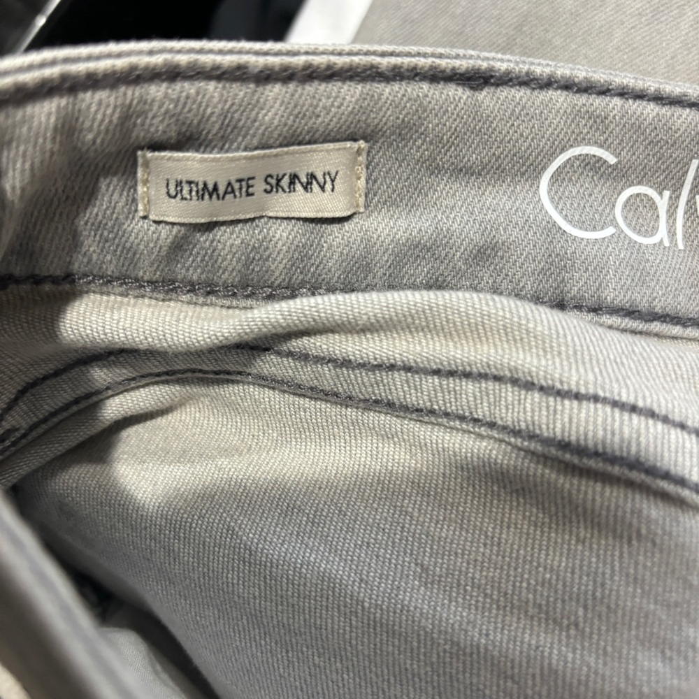 Calvin Klein Jeans ultimate skinny jeans gray women's size 28 X 32 - Picture 7 of 8
